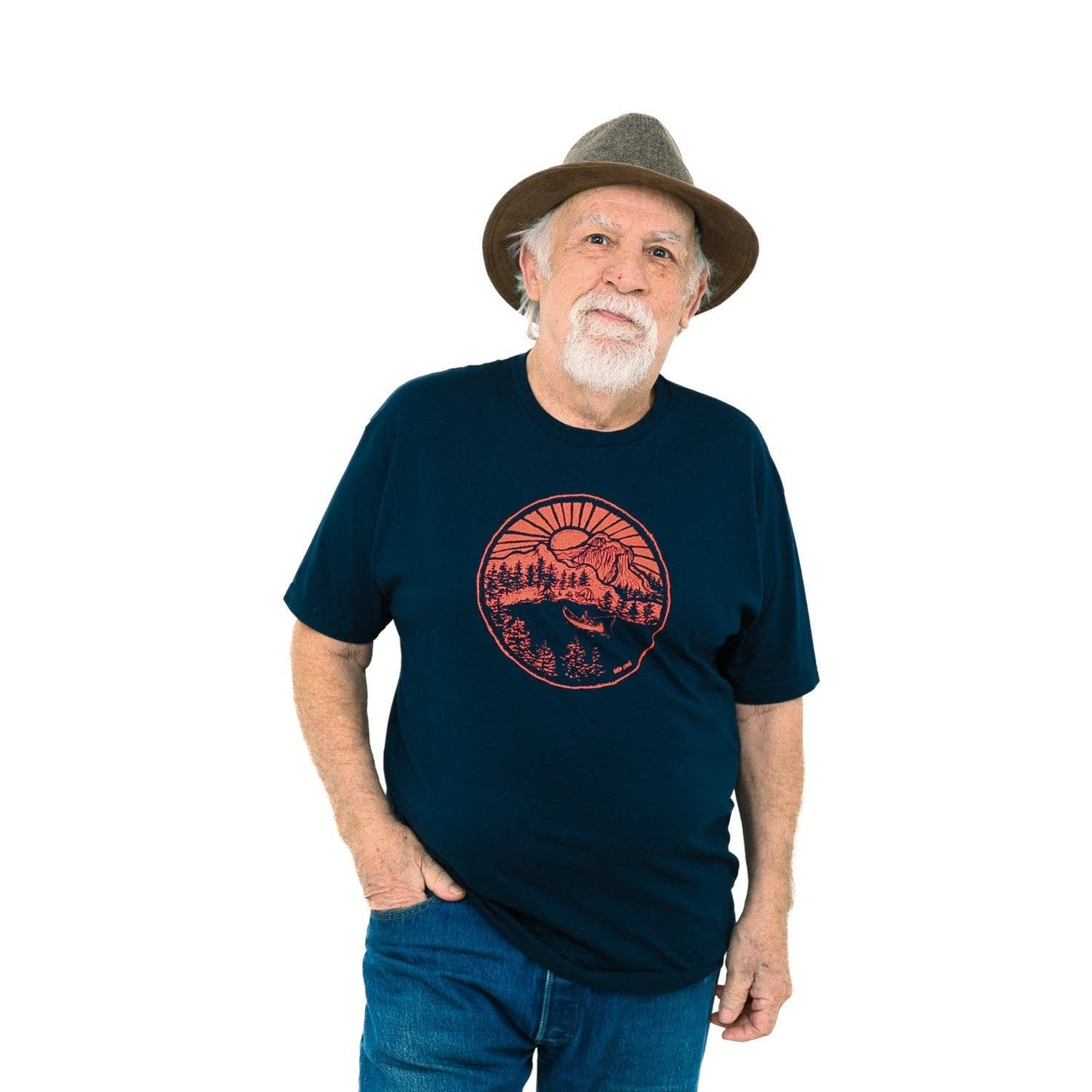 Riverside T Shirt: Navy Blue / L