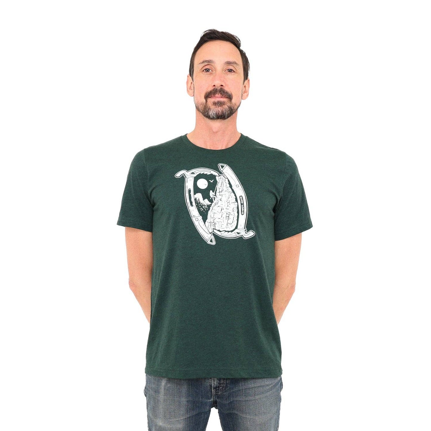 Ice Axe T Shirt: Emerald
