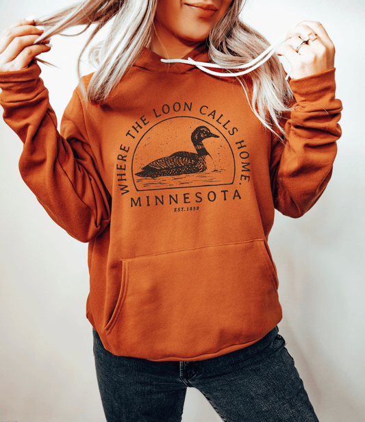 Minnesota Loon Graphic Hooded Sweatshirt
