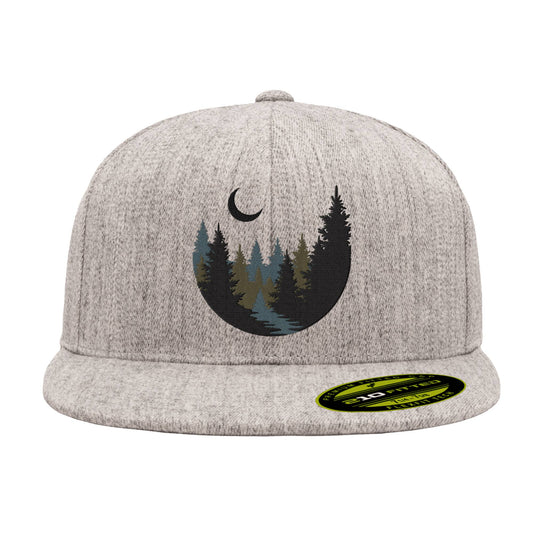 Forest Layers Hat: Flat Bill Snapback