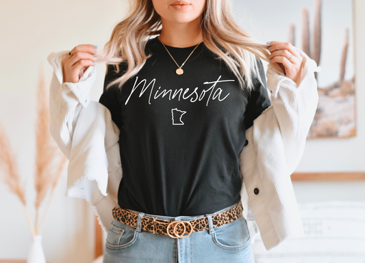 Minnesota Tee: Black